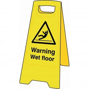 Scan Heavy Duty A-Board Sign - Warning Wet Floor