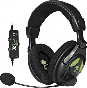 Turtle Beach X12 Gaming Headphone Headset for Xbox 360 PC.
