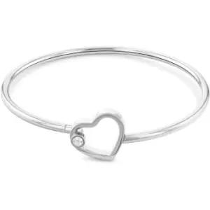 Ladies Tommy Hilfiger Stainless Steel Crystal Heart Bangle