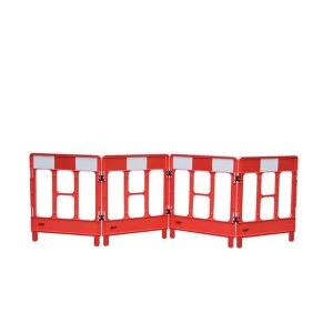 JSP 4 Gated Workgate System Red Panels Reflective Top