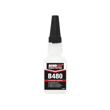 Bondloc B480 Black Rubber Toughened Cyanoacrylate Adhesive 20g