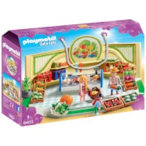 Playmobil City Life Grocery Shop with Fridge Counter