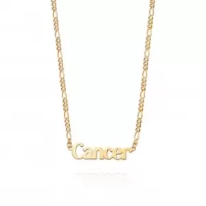 Cancer Zodiac 18ct Gold Plated Necklace ZN04_GP