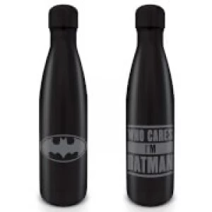 Batman (Who Cares I'm Batman) Metal Drinks Bottle