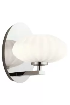 Kichler Pim Bathroom Wall Lamp Polished Chrome 3000K IP44