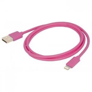 Urban Factory Cable USB to Lightning MFI certified - Pink 1m