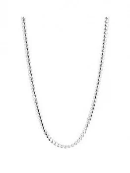Simply Silver Heart Row Allway Necklace