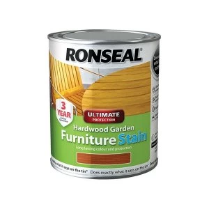 Ronseal Ultimate Protection Hardwood Garden Furniture Stain Rich Teak 750ml