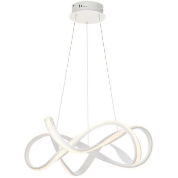 Endon Directory Lighting - Endon Synergy - LED Ceiling Pendant Textured White & White Silicone
