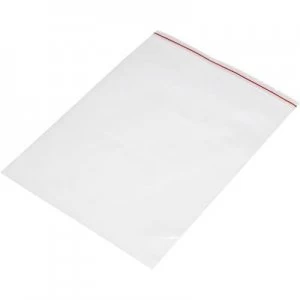 Grip seal bag wo write on panel W x H 180mm x 250 mm Transparent Polyethyl