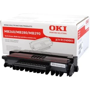 OKI 01240001 Black Laser Toner Ink Cartridge