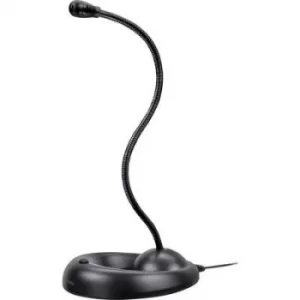 SpeedLink Lucent PC microphone Black Corded incl. cable, Stand