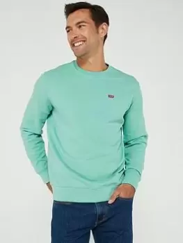Levis New Original Crew Neck Sweatshirt - Green Size XL Men