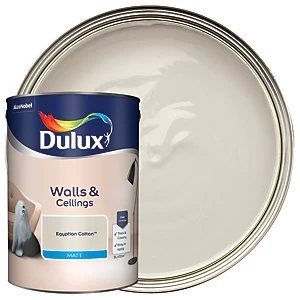 Dulux Walls & Ceilings Egyptian Cotton Matt Emulsion Paint 5L