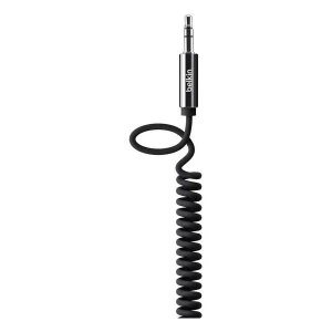 Belkin AV10126CW06-BLK 1.8M MIXIT Coiled Audio Cable in Black