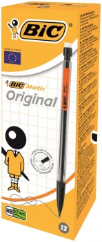 Bic Matic Mechanical Pencil with 3 x HB 0.7mm Lead Pack of 12 Pencils