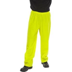 B Dri Weatherproof Super Trousers L Saturn Yellow Ref SBDTSYL Up to 3