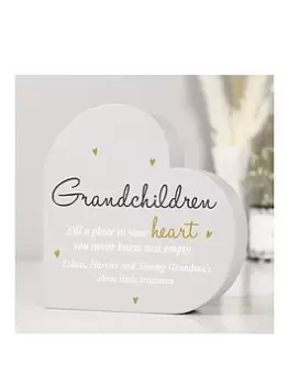 The Personalised Memento Company Personalised Grandchildren Heart Ornament