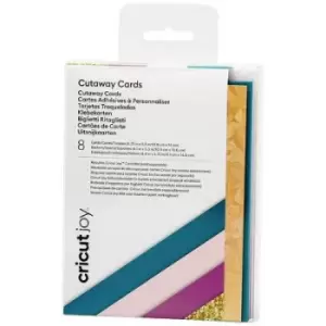 Cricut Joy Cutaway Cards Card set Petrol, Fuchsia, Gold, Rose
