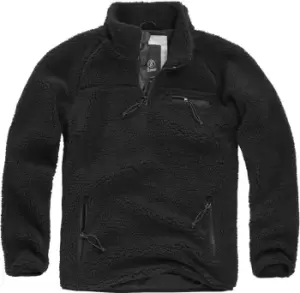 Brandit Teddyfleece Pullover, black, Size 4XL, black, Size 4XL