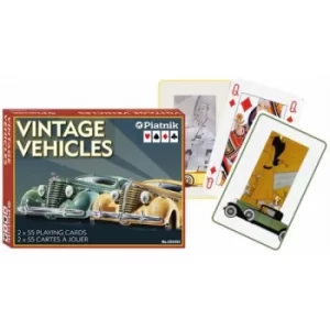 Vintage Vehicles Deluxe Playing Cards