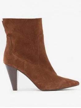 Mint Velvet Ezra Suede Western Boot - Chestnut, Size 38, Women