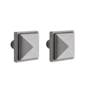 IT Kitchens Pewter effect Square Cabinet knob L30.4mm Pack of 1