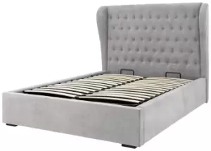 GFW Dakota Kingsize End Lift Ottoman Fabric Bed Frame -Grey