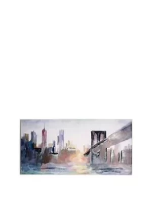 Arthouse Handpainted New York Scene Canvas