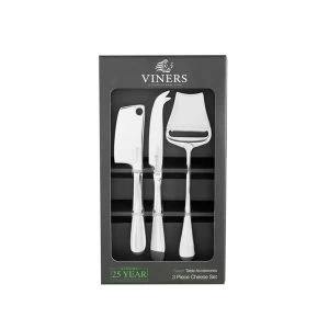 Viners Select 18.0 Stainless Steel 3 Piece Cheese Set, Silver, 6