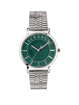Versace Greca Logo Chronograph - 43Mm Ss Case Green Dial - Ss Band