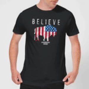 American Gods Believe In Bull Mens T-Shirt - Black