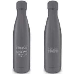 Game of Thrones (I Drink And I Know Things) Metal Drinks Bottle