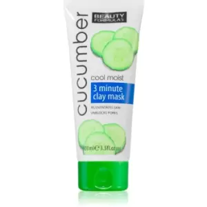 Beauty Formulas Cucumber deep-cleansing face mask with clay 100ml
