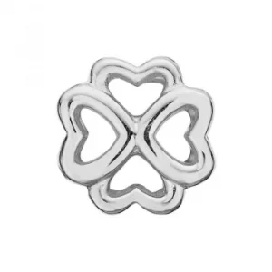 Ladies Christina Sterling Silver Open Foursome Bead Charm