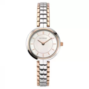 Accurist Ladies Mother Of Pearl Two Tone Bracelet Watch