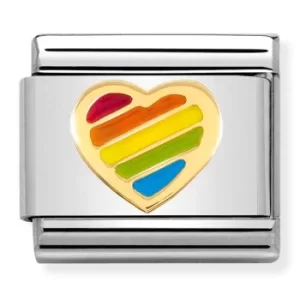 Nomination CLASSIC Rainbow Heart Charm 030272/54