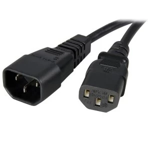 StarTech 6ft Standard Computer Power Cord Extension C14 to C13