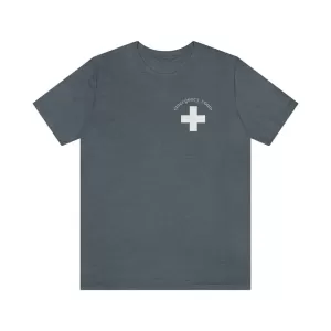 Abstract Cross T-Shirt - White - 5XL