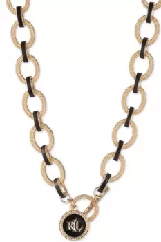 Ladies Lauren Ralph Lauren Link Collar With Charm Necklace 14N00235