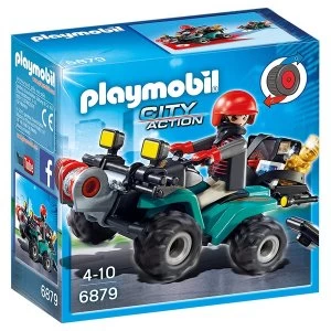 Playmobil City Action Robber's Quad with Loot with Pullback Motor