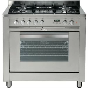 Hotpoint Ultima EG900XS Dual Fuel Cooker