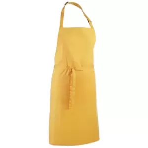Premier 'colours' Bib Apron / Workwear (pack Of 2) (one Size, Sunflower)