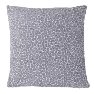 Leo Animal Print Cushion Silver / 45 x 45cm / Polyester Filled