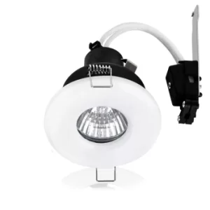 6 x MiniSun Non-Fire Rated IP65 Bathroom Downlights in White