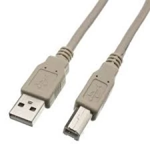 2m Grey USB 2.0 A To B Cable