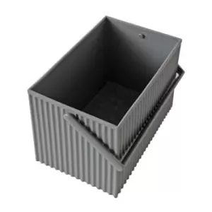 Omnioffre Stacking Storage Box Medium Grey