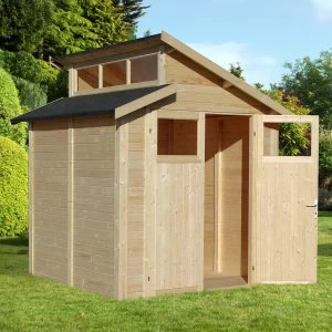 Rowlinson 7 x 7 Skylight Shed - Unpainted Natural