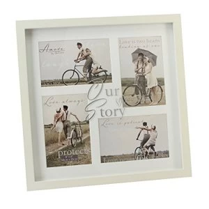 4" x 6" - Amore By Juliana Our Story Wedding Collage Frame