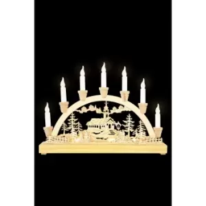 LED Wooden Candle bridge Decoration